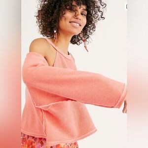 We the Free Hollywood Pullover Cold Shoulder Sweatshirt Size M